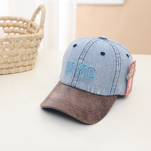 Jockey Gorro Niño Algodón Bordado Nyc Unisex Sombrero X1