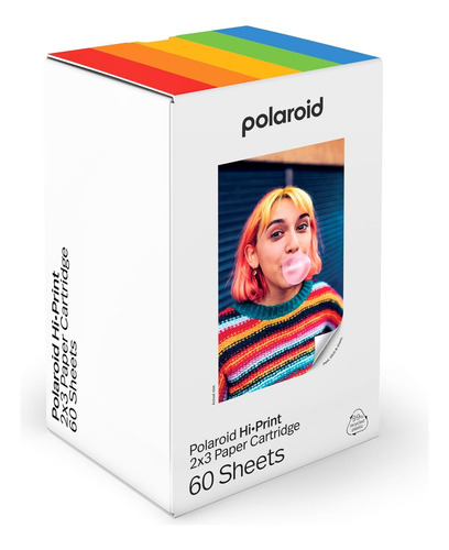 Papel Fotográfico + Cartridge Polaroid Hiprint - 60 Hojas