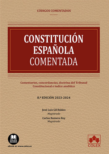 Constitucion Espaãâola Codigo Comentado 8ãâª Ed, De Aa.vv. Editorial Colex, Tapa Blanda En Español