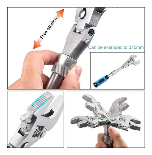 F Llave De Carraca Telescópica Llave Dinamométrica 5 En 1