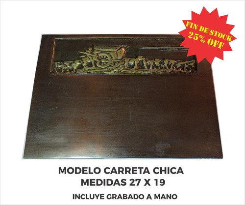 Placa Funebre Bronce                  Nº C.ch Grabado Gratis