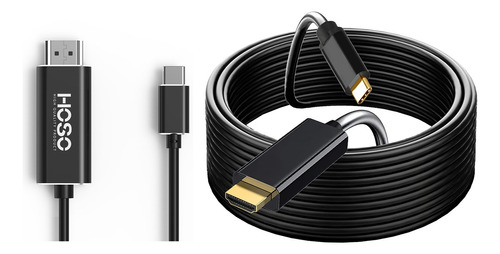 Hoso Adaptador Cable Conversió Usb Tipo C 3.1 A Hdmi 4k60hz