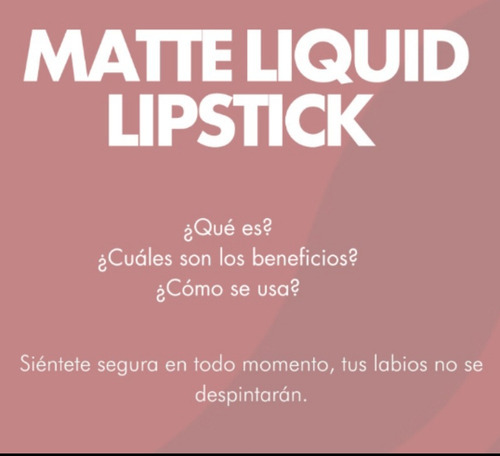 Labial LĂquido Matte Farmasi 15 Baby Doll 15ml