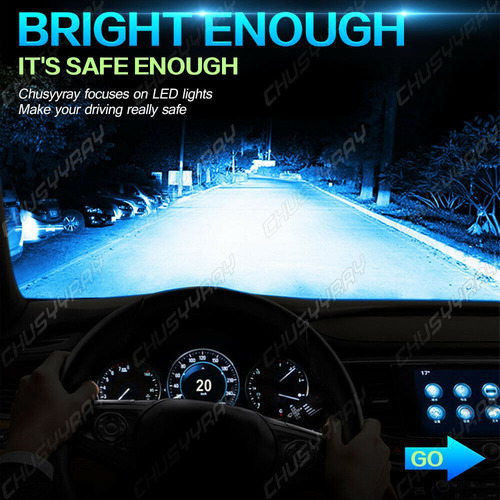 Kit De Faróis De Led Ice Blue Hi&lo Bulbs Para Honda Civic 9