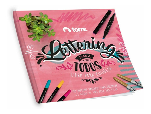 Libro Para Colorear Torre Lettering