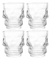 Comprar Jogo 4 Copos Vidro Dose Shot Bebidas Bar Adega Drink Licor