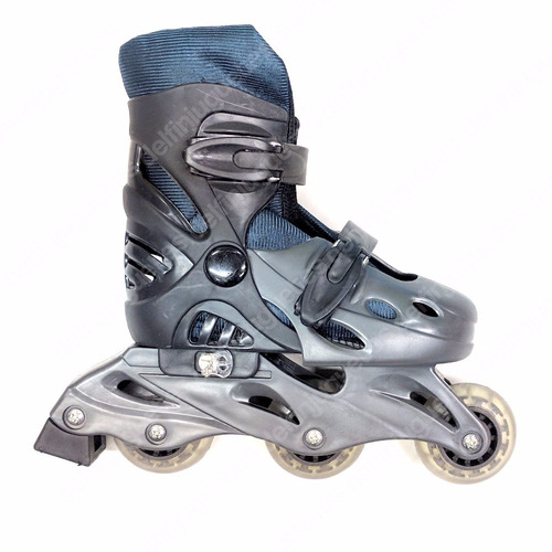 Roller Patines Extensibles 31-34 Azul Con Negro Bota + Bolsa