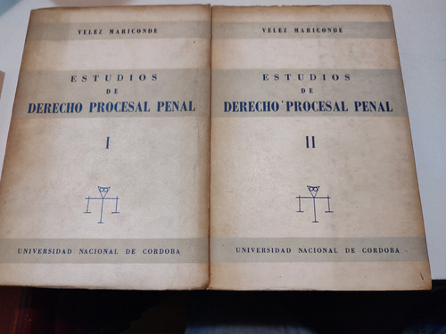 Estudios De Derecho Procesal Penal 2 Tomos. Velez Mariconde (Usado)