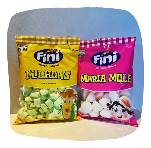 Kit 3 Pcts Marshmallow Fini Milhows Pamonha 200g