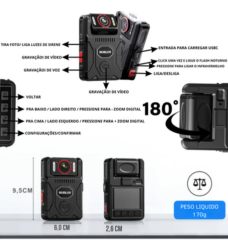 Mini Câmera M7 4k Full Hd Imagem Som Pega Traição Policial