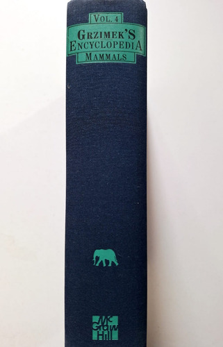 Grimek's Enciclopedia Mammals Volumen 4 Libro En Ingles (Reacondicionado)