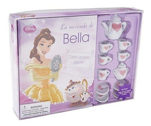 Libro La Merienda De Bella Incluye Accesorios Para Té Disney