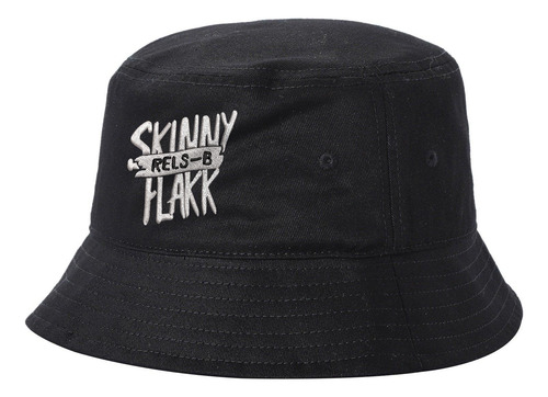 Bucket Hat Rels B Sombrero Pescador Bordado Negro Unitalla