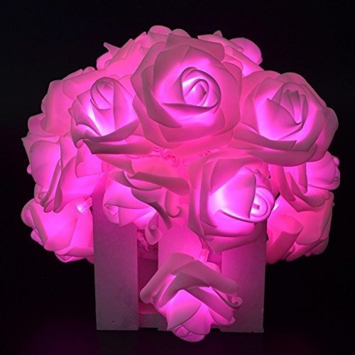 Led Con Pilas Cadena Romántica Rose Luz De Hadas
