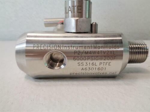 Precision Instrument 1/2 Npt 2-way Vent Gauge Valve 600 Ttv