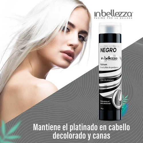 Shampoo Matizador Negro Inbellezza 120 Ml Piel Grasa