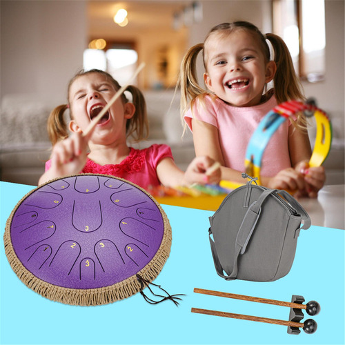 Instrumento De Percusión Con Lengua Y Tambor Manual, 14 PuLG