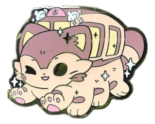 Prendedor  Totoro: Gato Bus Kawaii
