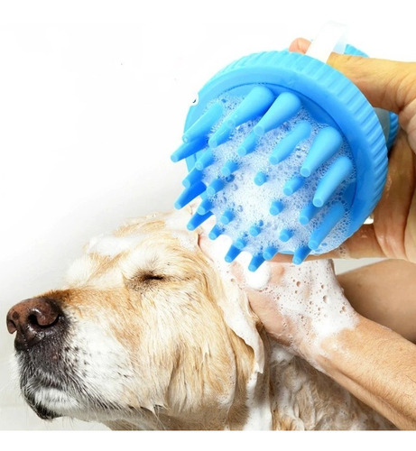 Imagen 4 de 4 de Cepillo De Silicona Gentle Dog Washer Para Perros Y Gatos