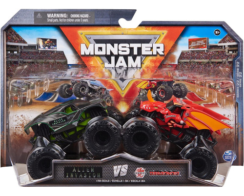 Monster Jam Alien Vs Dragonoid 1:64 Serie 22 Spin Master 