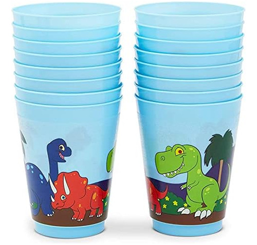 Blue Panda Vasos De Fiesta De Plástico Reutilizables Dinosau