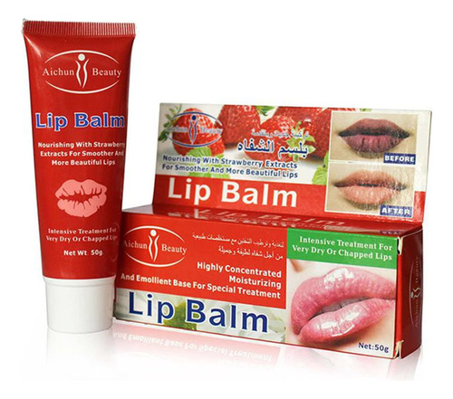 Aichun Beauty Blsamo Labial Hidratante De Fresa Suave Labios