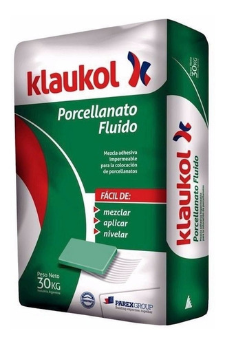 Pegamento Adhesivo Klaukol Porcelanato X 30 Kg - Cuotas