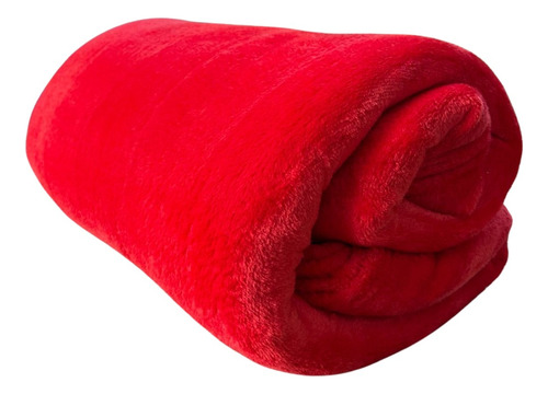 Cobija King Size Cobertor Frazada Suave Cómoda Vero Hogar Rojo Liso