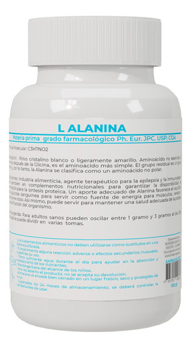 L Alanina 100gr - g a $219