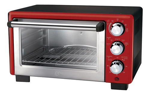 Forno Elétrico 18 Litros Oster Convection Cook Vermelho 220v