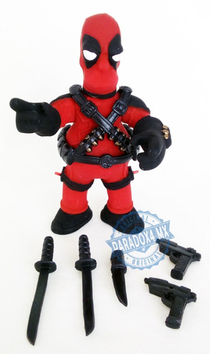 Figura Articulada Homero Simpson Parodia Deadpool Con Luz