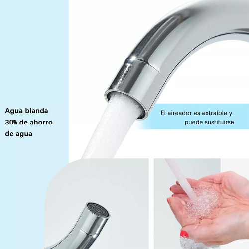 Grifo Mezclador Con Filtro De Agua Acabado Acero Inoxidable