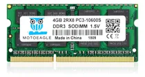 Comprar Memoria Ram 4 Gb Pc3-10600 Ddr3 1333 Mhz Sodimm