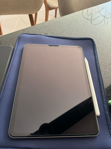 Apple Ipad Pro 11 4th M2 -128gb Prateado C/ Apple Pen + Case Cinza (Usado)