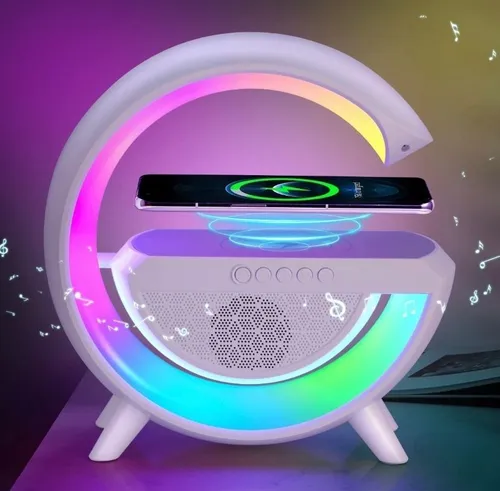 Parlante Genérica caixa de som Luminária de Mesa Smart portátil con bluetooth y wifi blanco