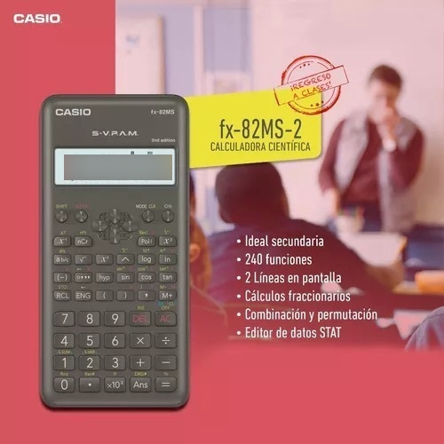 Calculadora Cientifica Casio Fx-82ms 2da Edicion Color Marro Marrón