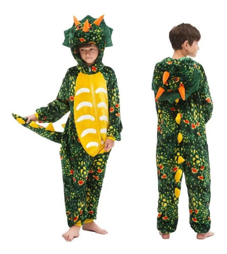 Pijama Enterito Dinosaurio Tricerato Kigurumi Disfraz Niñoam