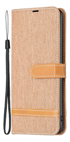 Funda De Tela Vaquera Con Bloque De Color Para Xiaomi Redmi