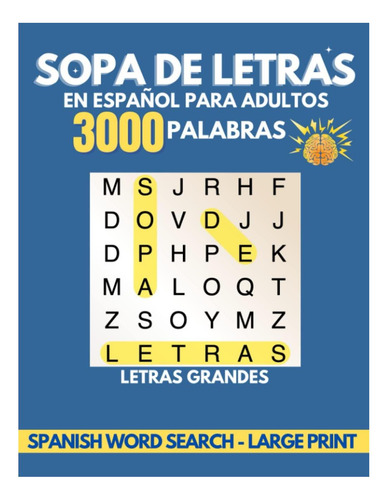 Libro: Sopa De Letras En Español Para Adultos - 3000 Palabra