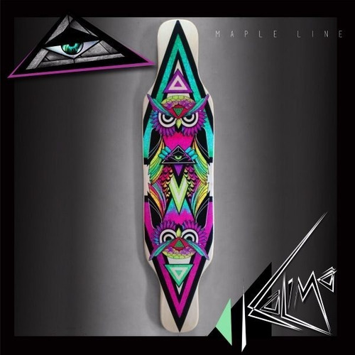 Deck Tabla Longboard Kalima Insomia Maple Frestyle C/lija