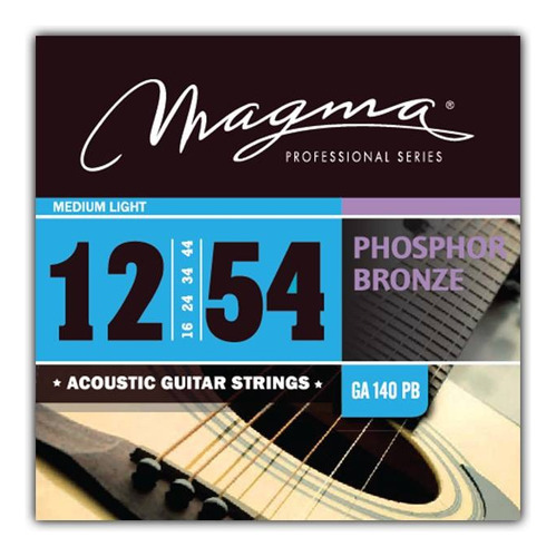 Encordado Guitarra Acustica Magma Phosph Broze .012 Ga140pb