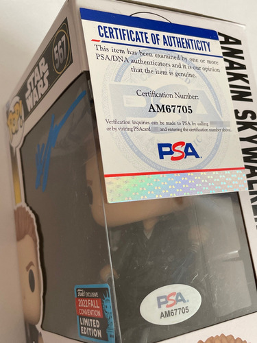Autografo Hayden Christensen Funko Pop Anakin #567 Firmado (Usado)