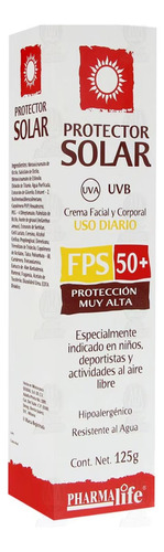 Pharmalife Protector Solar Facial Y Corporal Uso Diario 125g