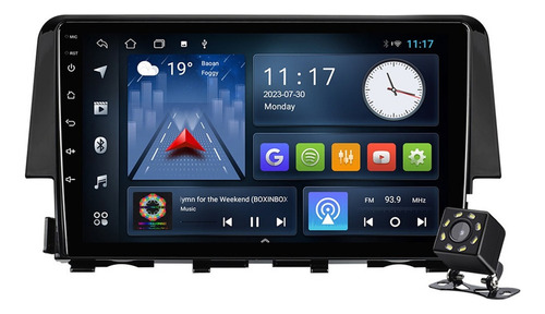 Auto Estéreo For Honda Civic 2016-2021 Cámara Gps Fm Wifi