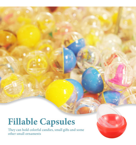 50 Cápsulas Redondas Vacías, Reutilizables Y Reutilizables,