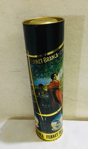 Lata De Fernet Branca Imagenes Antiguas- Vacia - Unica !!!! (Usado)