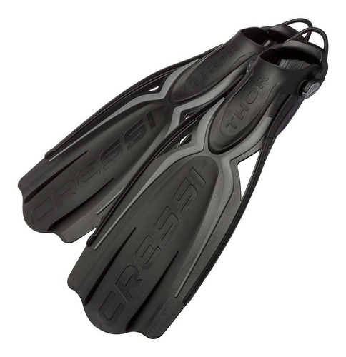 Aletas Cressi Thor Fins Ajustable Negra/ Gris S - M ( 4/7 )