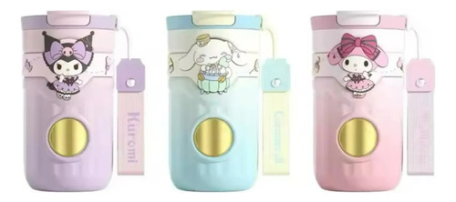 Vaso Térmico De Acero Kuromi Kitty Cinnamoroll Y Melody Surtidos Kuromy /kitty/cinnamorroll