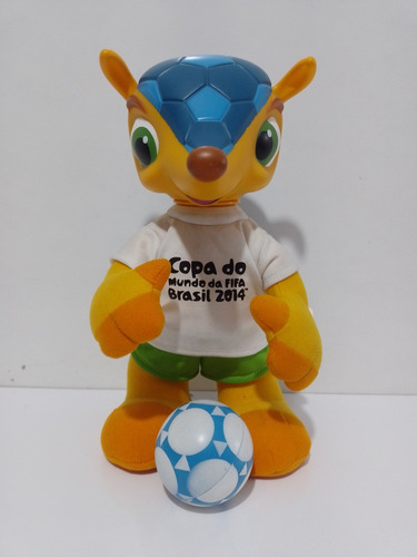 Boneco Fuleco Mascote Copa 2014 Com Mecanismo-grow (Usado)