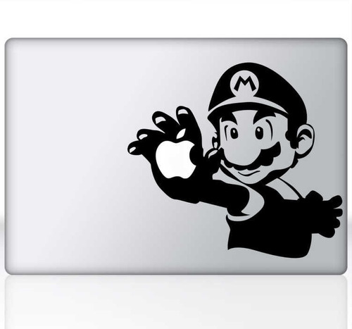 Sticker Decorativo Para Notebook Diseño Mario Bross